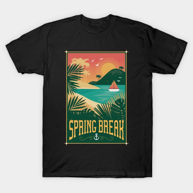 Tropical Spring Break Escape T-Shirt by Life2LiveDesign